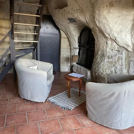 L'Escale Troglo Au Bord De La Loire Villa Souzay-Champigny Buitenkant foto