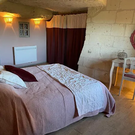 L'Escale Troglo Au Bord De La Loire Villa Souzay-Champigny Buitenkant foto